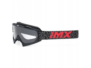 GOGLE IMX MUD BLACK MATT/GREY/RED 2 SZYBY