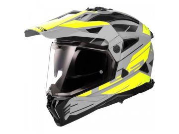 KASK LS2 MX702 PIONEER II NAMIB M. GREY  YELLOW S