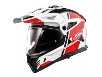 KASK LS2 MX702 PIONEER II HILL WHITE RED M