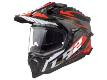 KASK LS2 MX701 EXPLORER SPIRE BLACK TITAN RED XXL