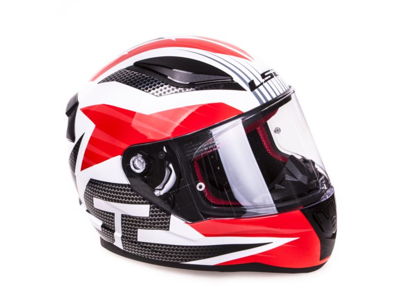 KASK LS2 FF353 RAPID GRID WHITE RED XXL