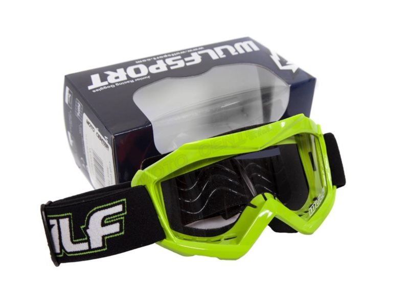 GOGLE CROSS WULF CUB JUNIOR TECH ZIELONE