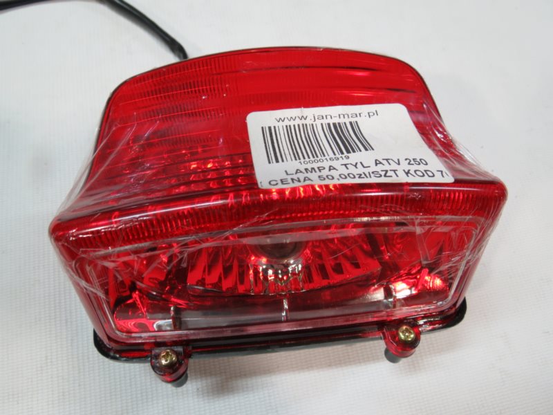 LAMPA TYL ATV250 SHINERAY ZQB2421