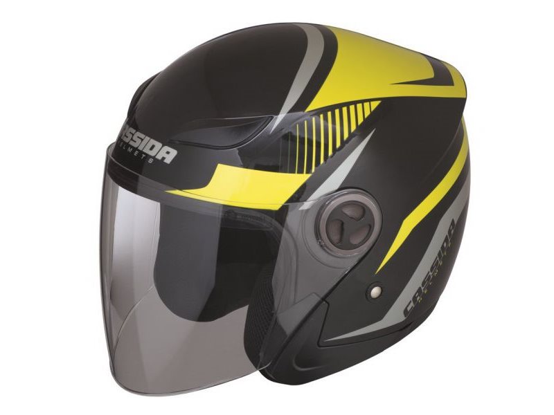 KASK CASSIDA CZARNO-ZOLTY GRAFIKA XS