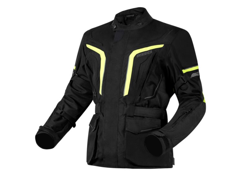 KURTKA OZONE SAHARA BLACK/FLUO YELLOW M