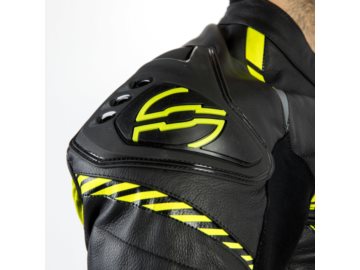 KURTKA OZONE RS600 BLACK/FLO YELLOW 50