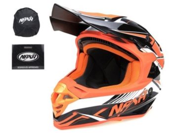 KASK NAXA C9/J/XXL CZARNO-POMARANCZOWY