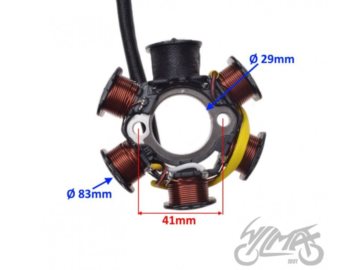 STATOR 6 CEWEK PEUGEOT SPEEDFIGHT 50 AI22605