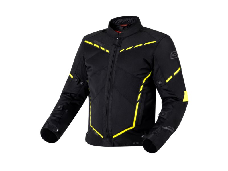 KURTKA OZONE JET II BLACK/FLUO YELLOW S