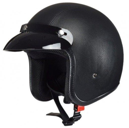 KASK AWINA OTWARTY AJ1914 CZARNY SKORA TN8658 M