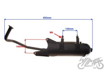 TLUMIK 4T ROMET RXL MAGNUS CARAVE AGILITY AW8255