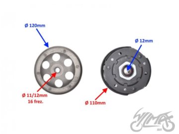 SPRZEGLO KEEWAY ZB0101B 112MM DZWON ROY00039