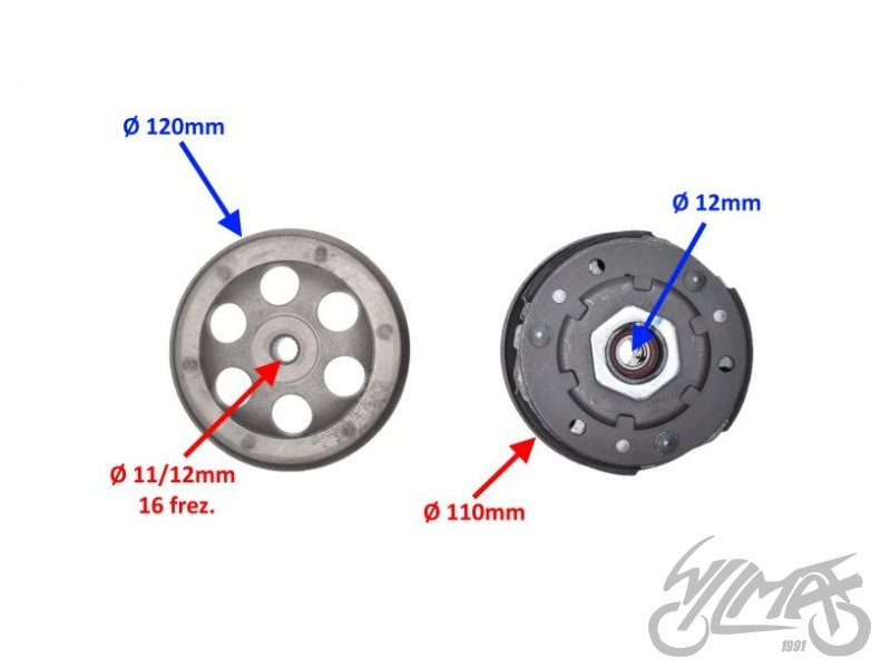 SPRZEGLO KEEWAY ZB0101B 112MM DZWON ROY00039