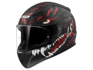 KASK LS2 FF353 RAPID II KAIJU M. BLACK RED WHI XXL