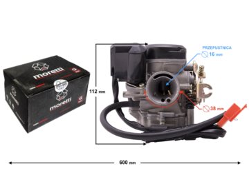 GAZNIK MORETTI GY6 50CCM 4T 16MM SSANIE AUTOMAT