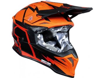 KASK JUST1 J39 POSEIDON BLACK ORANGE RED M