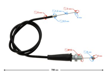 LINKA GAZ CROSS CRF50 CRF70 5916312012233