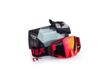 GOGLE IMX SAND RED/BLACK MATT 2 SZYBY W ZESTAWIE