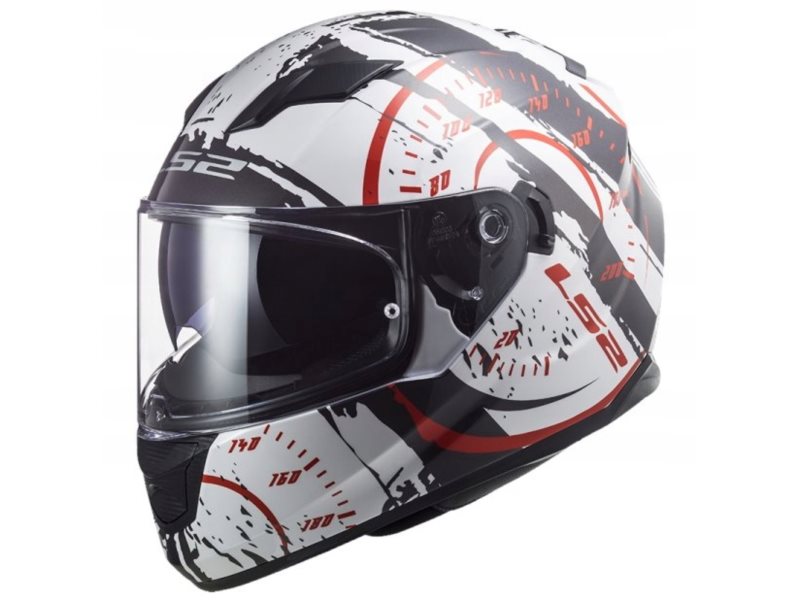 KASK LS2 FF320 STREAM EVO TACHO WHITE BLACK RED L