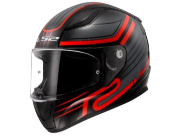 KASK LS2 FF353 RAPID II CIRCUIT BLACK RED XS