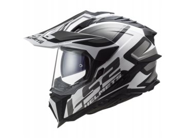 KASK LS2 MX701 EXPLORER ALTER MAT BLACK WHITE XL