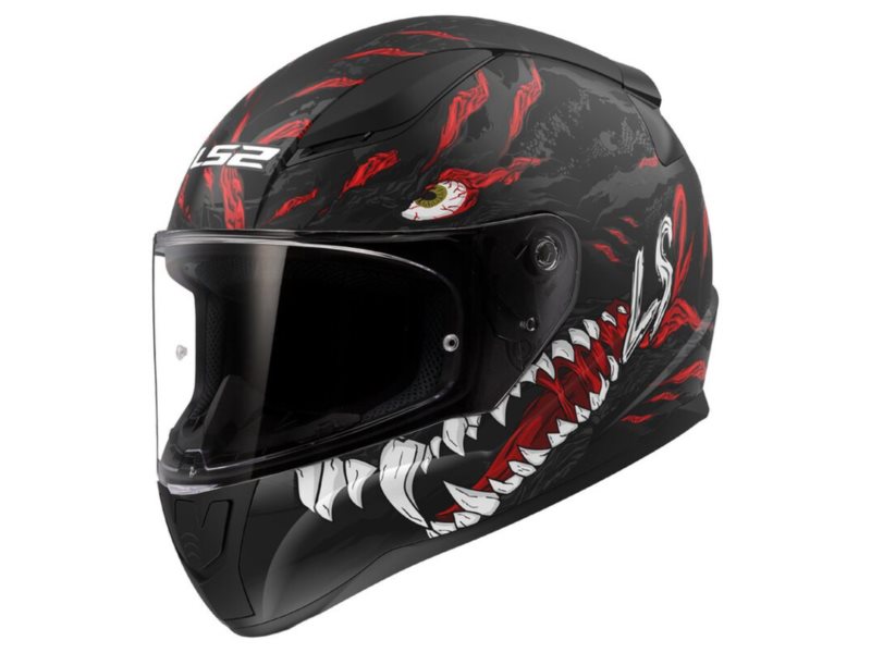 KASK LS2 FF353 RAPID II KAIJU M. BLACK RED WHI XXL