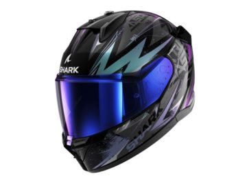 KASK SHARK D-SKWAL 3 BLAST-R L CZARNO-FIOLET-SZARY