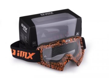 GOGLE IMX MUD GRAPHIC ORANGE/BLACK 1SZYB. W ZESTAW