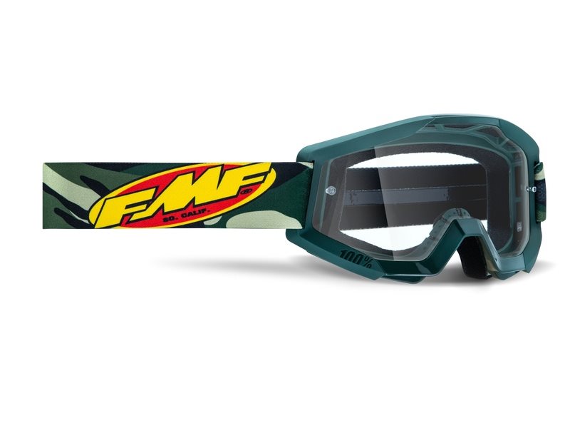 GOGLE FMF POWERCORE ASSAULT CAMO CLEAR