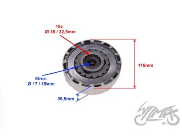 SPRZEGLO ATV 110 KPL ZQ0125