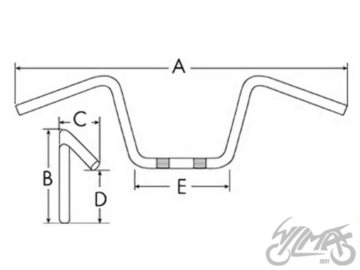 KIEROWNICA YAMAHA YBR125 YBR5601