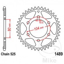 ZEBATKA TYL 1489-43 2300762 7275530 PN