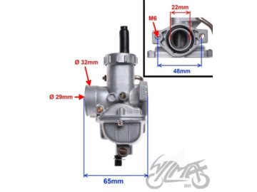 GAZNIK MINI CROSS 4T ZE3003 DUZY WLOT 125CCM