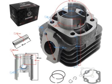 CYLINDER MORETT 2T 70CCM SW12 KEEWAY 5905220819546