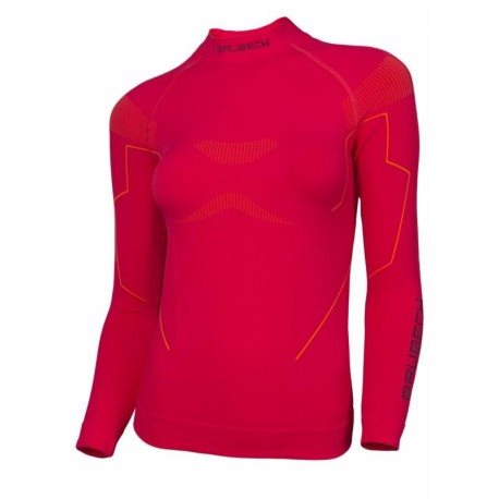 BLUZA DAMSKA BRUBECK THERMO MALINOWA S