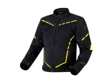 KURTKA OZONE JET II BLACK/FLUO YELLOW S