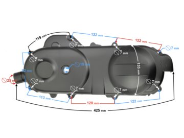 POKRYWA PASKA SKUTER 4T 40CM 50CCM 5905220819669