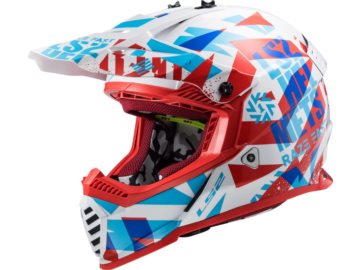 KASK LS2 MX437 FAST EVO FUNKY RED WHITE XXL