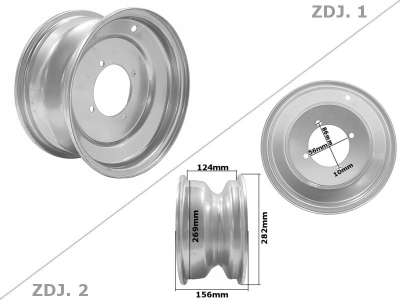 FELGA ATV PRZOD 10 4 SRUBY ROY08335